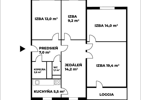 (PREDANÝ) VEĽKÝ MODERNIZOVANÝ 4-IZBOVÝ BYT NA SEKČOVE V PREŠOVE