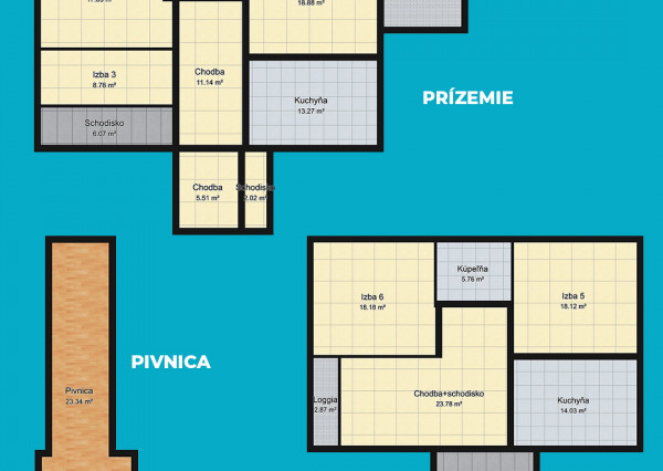 RODINNÝ DOM S VEĽKÝM POZEMKOM, 1711 M2, KOŠICE-BARCA