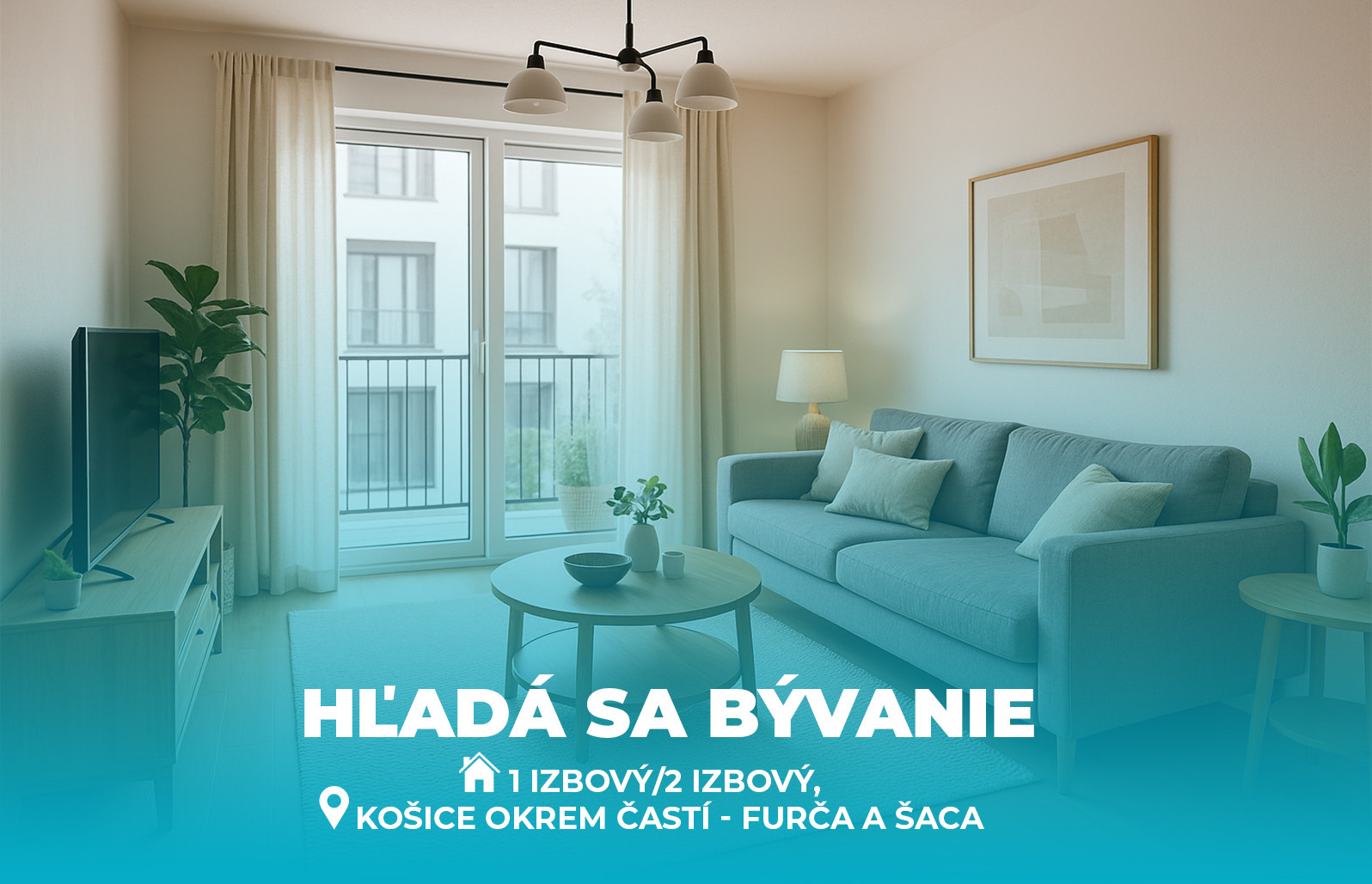 HĽADÁME  1 ALEBO 2 IZBOVÝ BYT, NIE LOKALITA FURČA A ŠACA